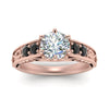Load image into Gallery viewer, beautiful-filigree-6-prong-engagement-ring-with-black-diamond-in-rose-gold-FD9143RORGBLACKANGLE5-NL-RG.jpg?v=1759925722