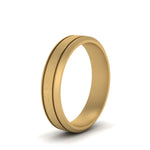 Load image into Gallery viewer, Beveled Inlay Mens Wedding Band