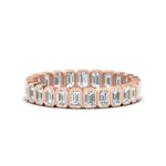 Load image into Gallery viewer, bezel-2.50-carat-emerald-cut-eternity-diamond-wedding-band-in-rose-gold-FD-10417EMB-2.50CTCT-NL-RG