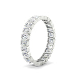 Load image into Gallery viewer, bezel-2.50-carat-emerald-cut-eternity-diamond-wedding-band-in-white-gold-FD-10417EMB-2.50CTCT-NL-WG