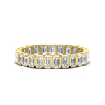 Load image into Gallery viewer, bezel-2.50-carat-emerald-cut-eternity-diamond-wedding-band-in-yellow-gold-FD-10417EMB-2.50CTCT-NL-YG