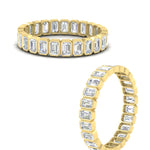 Load image into Gallery viewer, bezel-2.50-carat-emerald-cut-eternity-diamond-wedding-band-in-yellow-gold-FD-10417EMB-2.50CTCT-NL-YG