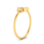 Load image into Gallery viewer, Bezel 3 Stone Emerald Cut Ring