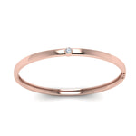 Load image into Gallery viewer, bezel-solitaire-bangle-bracelet