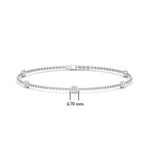 Load image into Gallery viewer, Bezel diamond chain bracelet