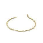 Load image into Gallery viewer, Bezel diamond chain bracelet