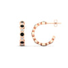 Load image into Gallery viewer, bezel-half-round-cut-black-diamond-hoop-earring-in-rose-gold-fdear86441gblackangle2-nl-rg.jpg