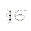 Load image into Gallery viewer, bezel-half-round-cut-black-diamond-hoop-earring-in-white-gold-fdear86441gblackangle2-nl-wg-hw.jpg