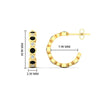 Load image into Gallery viewer, bezel-half-round-cut-black-diamond-hoop-earring-in-yellow-gold-fdear86441gblackangle2-nl-yg-hw.jpg