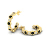 Load image into Gallery viewer, bezel-half-round-cut-black-diamond-hoop-earring-in-yellow-gold-fdear86441gblackangle4-nl-yg.jpg