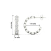 Load image into Gallery viewer, bezel-half-round-cut-diamond-hoop-earring-in-white-gold-fdear86441angle2-nl-wg-hw.jpg