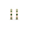 Load image into Gallery viewer, bezel-half-round-cut-emerald-hoop-earring-in-rose-gold-fdear86441gemgrangle3-nl-rg.jpg
