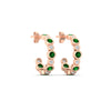 Load image into Gallery viewer, bezel-half-round-cut-emerald-hoop-earring-in-rose-gold-fdear86441gemgrangle5-nl-rg.jpg