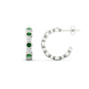 Load image into Gallery viewer, bezel-half-round-cut-emerald-hoop-earring-in-white-gold-fdear86441gemgrangle2-nl-wg.jpg