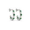 Load image into Gallery viewer, bezel-half-round-cut-emerald-hoop-earring-in-white-gold-fdear86441gemgrangle5-nl-wg.jpg