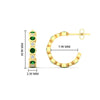 Load image into Gallery viewer, bezel-half-round-cut-emerald-hoop-earring-in-yellow-gold-fdear86441gemgrangle2-nl-yg-hw.jpg