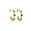 Load image into Gallery viewer, bezel-half-round-cut-emerald-hoop-earring-in-yellow-gold-fdear86441gemgrangle5-nl-yg.jpg