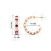 Load image into Gallery viewer, bezel-half-round-cut-pink-sapphire-hoop-earring-in-rose-gold-fdear86441gsadrpiangle2-nl-rg-hw.jpg