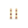 Load image into Gallery viewer, bezel-half-round-cut-pink-sapphire-hoop-earring-in-yellow-gold-fdear86441gsadrpiangle3-nl-yg.jpg