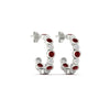 Load image into Gallery viewer, bezel-half-round-cut-ruby-hoop-earring-in-white-gold-fdear86441grudrangle5-nl-wg.jpg