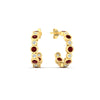 Load image into Gallery viewer, bezel-half-round-cut-ruby-hoop-earring-in-yellow-gold-fdear86441grudrangle1-nl-yg.jpg
