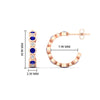Load image into Gallery viewer, bezel-half-round-cut-sapphire-hoop-earring-in-rose-gold-fdear86441gsablangle2-nl-rg-hw.jpg