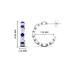 Load image into Gallery viewer, bezel-half-round-cut-sapphire-hoop-earring-in-white-gold-fdear86441gsablangle2-nl-wg-hw.jpg