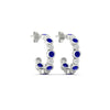 Load image into Gallery viewer, bezel-half-round-cut-sapphire-hoop-earring-in-white-gold-fdear86441gsablangle5-nl-wg.jpg