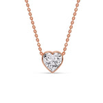Load image into Gallery viewer, Solitaire Bezel Heart Shape Pendant