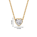 Load image into Gallery viewer, Solitaire Bezel Heart Shape Pendant