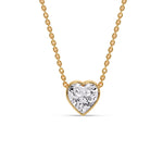Load image into Gallery viewer, Solitaire Bezel Heart Shape Pendant