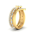 Load image into Gallery viewer, bezel-marquise-ring-with-baguette-&-crown-stack-band-in-FD10175-NL-YG