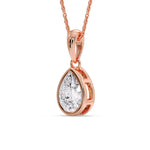Load image into Gallery viewer, bezel-pear-diamond-drop-solitaire-necklace-in-rose-gold-fdpd10538peangle2-5-00ct-nl-rg