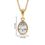 Load image into Gallery viewer, bezel-pear-diamond-drop-solitaire-necklace-in-yellow-gold-fdpd10538peangle1-5-00ct-nl-yg-hw