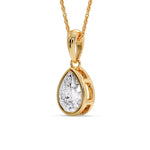 Load image into Gallery viewer, bezel-pear-diamond-drop-solitaire-necklace-in-yellow-gold-fdpd10538peangle2-5-00ct-nl-yg