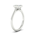 Load image into Gallery viewer, Asscher Cut Petite Bezel Solitaire Engagement Ring