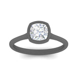Load image into Gallery viewer, Petite Bezel Solitaire Engagement Ring