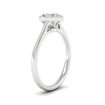 Load image into Gallery viewer, Heart Shaped Petite Bezel Solitaire Engagement Ring