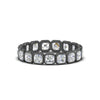 Load image into Gallery viewer, bezel-set-asscher-cut-diamond-eternity-band-in-black-gold-FDEWB10567AS-2.50CT-NL-BG
