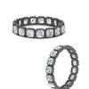 Load image into Gallery viewer, bezel-set-asscher-cut-diamond-eternity-band-in-black-gold-FDEWB10567AS-2.50CT-NL-BG