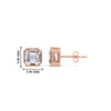 Load image into Gallery viewer, bezel-set-asscher-diamond-studs-in-14k-rose-gold-FDEAR10516ASANGLE2-1.00-CT-NL-RG-HW