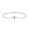 Load image into Gallery viewer, bezel-set-diamond-chain-bracelet-with-blue-topaz-in-white-gold-FDBRC9648GICBLTO-NL-WG