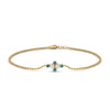 Load image into Gallery viewer, bezel-set-diamond-chain-bracelet-with-blue-topaz-in-yellow-gold-FDBRC9648GICBLTO-NL-YG