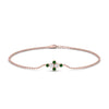 Load image into Gallery viewer, bezel-set-diamond-chain-bracelet-with-emerald-in-rose-gold-FDBRC9648GEMGR-NL-RG