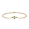 Load image into Gallery viewer, bezel-set-diamond-chain-bracelet-with-emerald-in-yellow-gold-FDBRC9648GEMGR-NL-YG