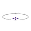 Load image into Gallery viewer, bezel-set-diamond-chain-bracelet-with-purple-topaz-in-white-gold-FDBRC9648GVITO-NL-WG