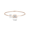 Load image into Gallery viewer, 0-50-ct-emerald-bezel-set-chain-bracelet