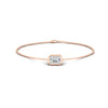 Load image into Gallery viewer, 0-50-ct-emerald-bezel-set-chain-bracelet