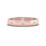 Load image into Gallery viewer, bezel-set-emerald-cut-diamond-spaced-wedding-band-in-rose-gold-FD10979EM-NL-RG