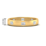 Load image into Gallery viewer, bezel-set-emerald-cut-diamond-spaced-wedding-band-in-yellow-gold-FD10979EM-NL-YG